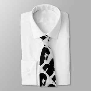 Gravata Deusa gótico Retrato Icônico Arte da Moda