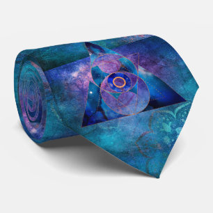 Gravata Dharma Sacred Geometry Galaxy Tie