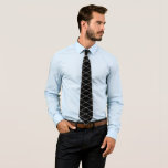 Gravata Dia de os pais de Padrões de rede Black White Harl<br><div class="desc">Impresso com a imagem de padrões de harlequin preto e branco por todo o lado,  isso faz um presente elegante e na moda!</div>