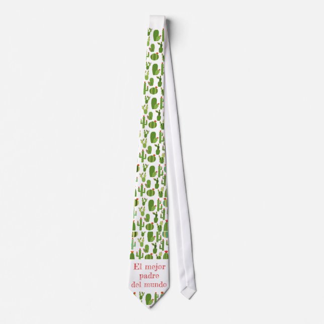Gravata Dia de os pais mexicano: Estilo Cactus (Frente)