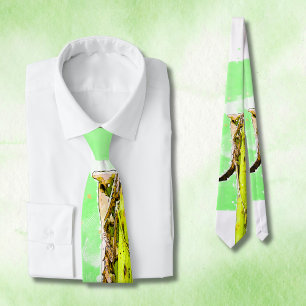 Gravata Dia de os pais Único de Rezação Verde Mantis