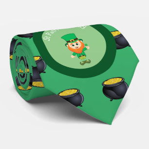 Gravata Dia de São Patrício Leprechaun Irlandês