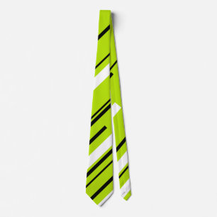 Gravata Diagonais - Verde limão