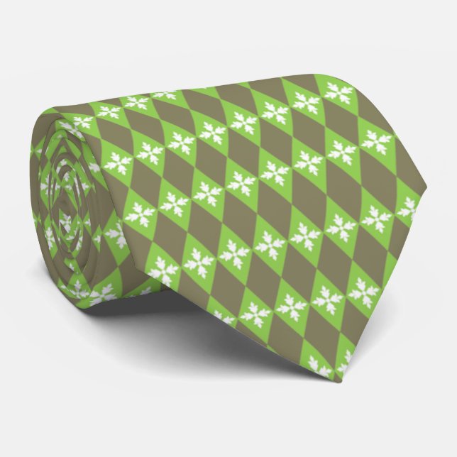 Gravata Diamantes Florais (Rolled)