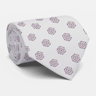 Gravata Dice do Número da Turma da Cinza Elegante