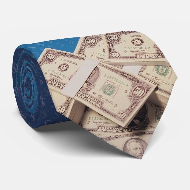 Gravata Dinheiro dos E.U. - $50 dólares de contas (Rolled)