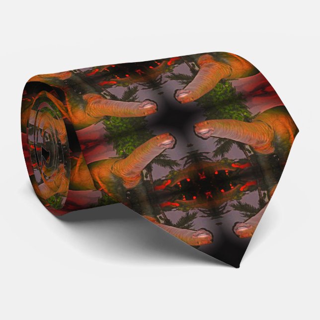 Gravata Dinossauros Tie (Rolled)