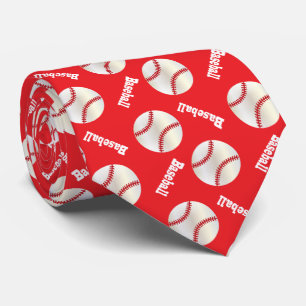 Gravata Divertimento vermelho do basebol