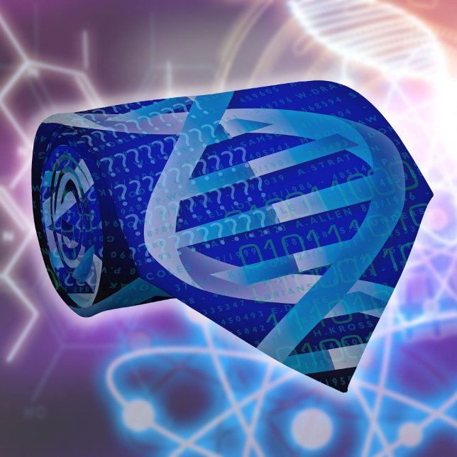 Gravata DNA ID Medical Science Blue (DNA ID Medical Science Blue Patterned Tie)