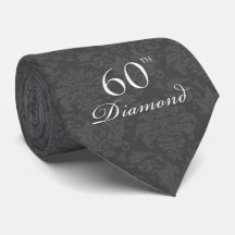 Gravata do 60º aniversário do Diamond