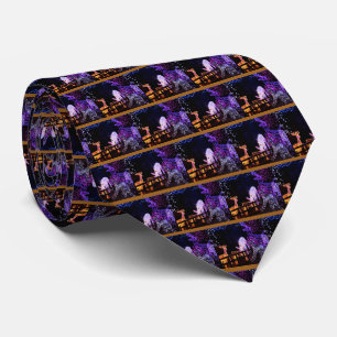 Gravata do Pescoço de Decorações de Natal Roxo