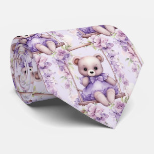 Gravata do pescoço do Urso Púrpura Lilac