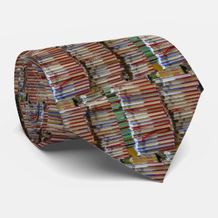 Gravata do professor da biblioteca dos livros