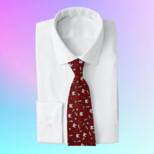 Gravata Dobra Necktie Dental Burgundy