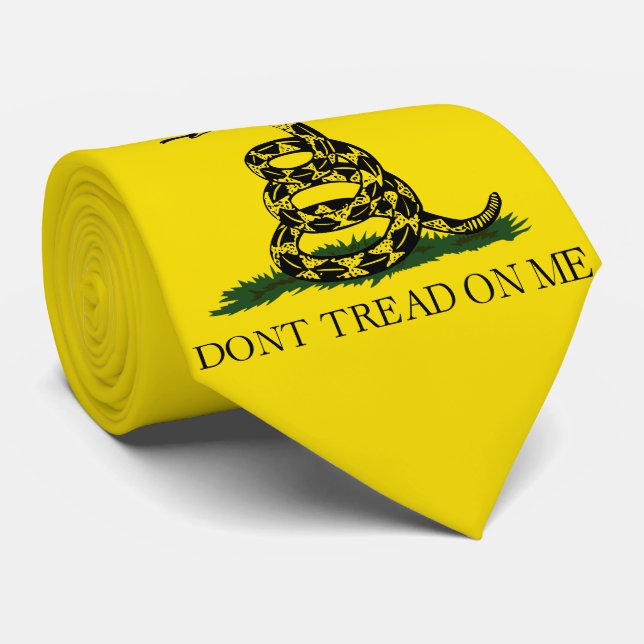 Gravata Don't Tread on Me (USA Gadsen Flag) (Rolled)