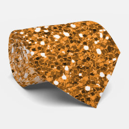 Gravata Dourada de Glitter Brilhante com Cobre Rad