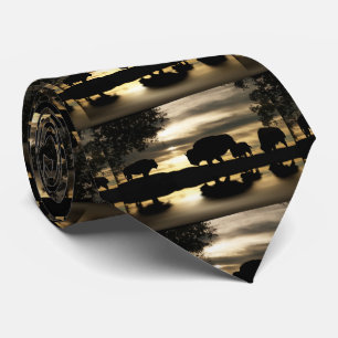 Gravata Dourada Tie Buffalo