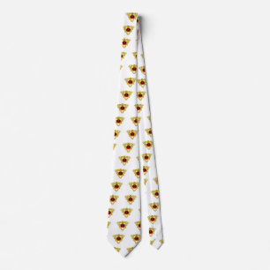 Gravata Dourado CELTICO NÃO CORAÇÃO JEWEL VERMELHO GEMS