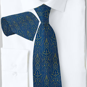 Gravata Dourado Teal Victorian Owen Jones