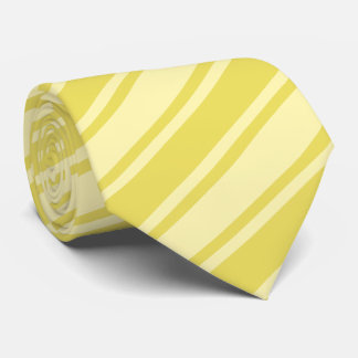 Gravata Dourados Champanhe Amarelo-Estriação Diagonal