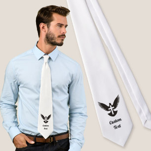 Gravata Dove com Cross Tie