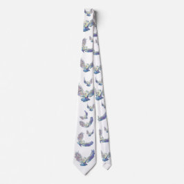 Gravata Dove Peace Christmas Tie Maureen Girard Bird