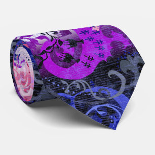 Gravata Dragão Damasco Genderfluid - Bandeira do Orgulho G