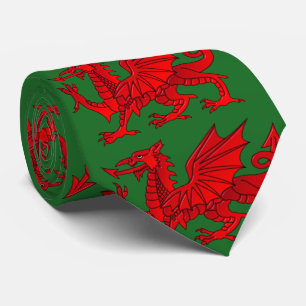 Gravata Dragão galês com efeito bisel