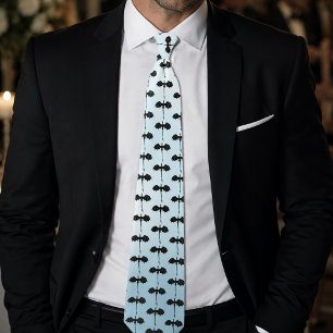Gravata Dragão Tribal Preto Voo Fantasia Céu Azul