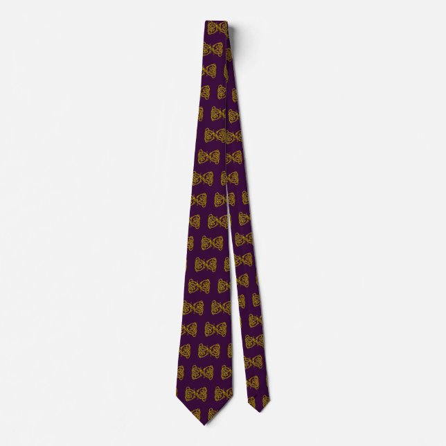 Gravata DRAGON AMOR, Roxo (Frente)