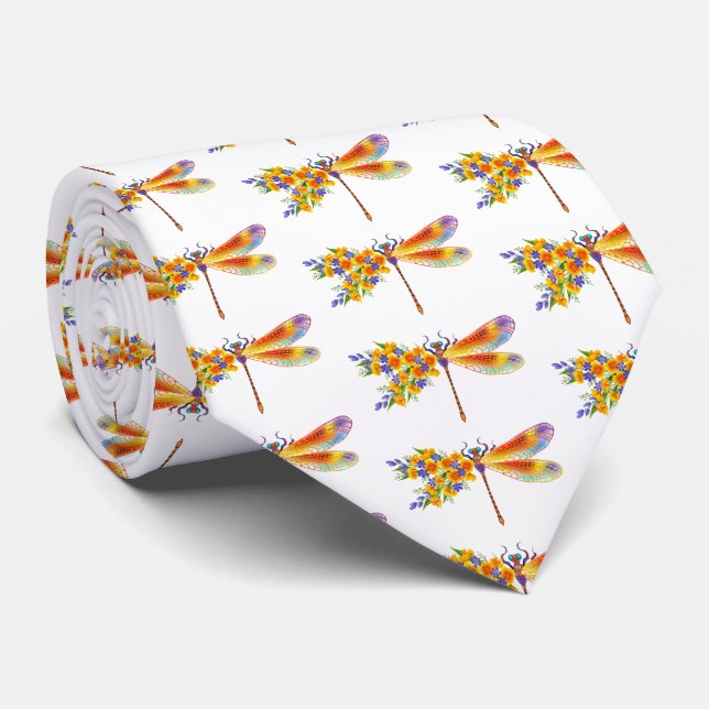 Gravata Dragonfly Amarelo (Rolled)