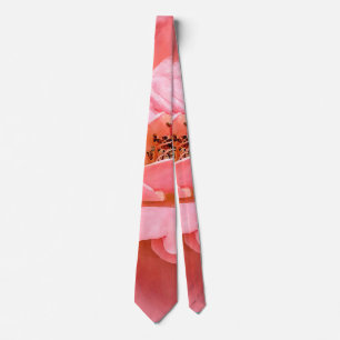 Gravata Duas Rosas Rosa Delicadas