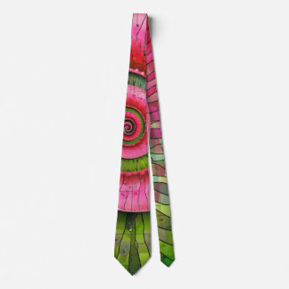 Gravata Dubman Designs: Fibonacci Rosa e Verde Brilhante