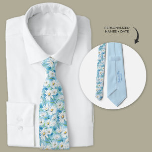 Gravata Dusty Blue Daisy