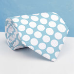 Gravata Dusty Blue Jumbo Polka Dots Custom Necktie<br><div class="desc">Make a bold statement with this custom necktie featuring vibrant jumbo polka dots. Perfect for adding a touch of playful elegance to any outfit, this necktie is a unique and eye-catching accessory that’s sure to turn heads. Whether you’re dressing up for a special occasion or adding some personality to your...</div>