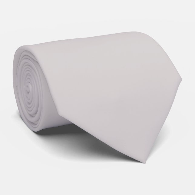 Gravata Dusty Gray Soft Pastel Solid Color (Rolled)