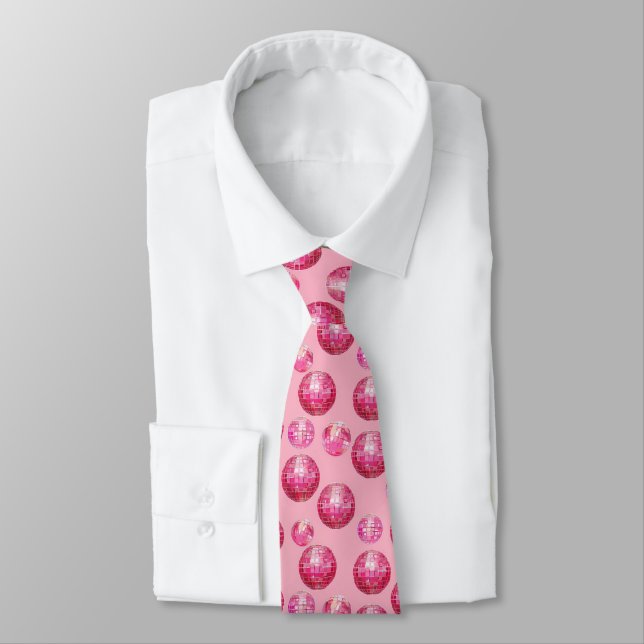 Gravata Dusty Pink Disco Tie (Amarrado)