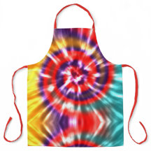 Gravata Dye Moderno Retro Vermelho Turquesa Amarel