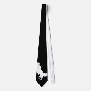 Gravata Eagle Silhouette Neck Tie