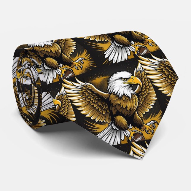 Gravata Eagles Sports American Football Necktie (Rolled)