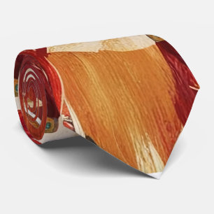 Gravata Eclectic Feather Boho Necktie