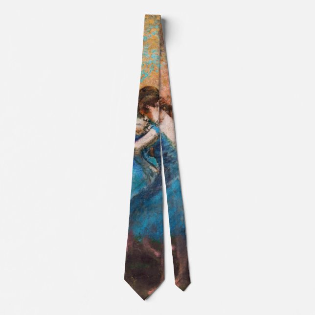 Gravata Edgar Degas - Dançarinas em azul (Frente)