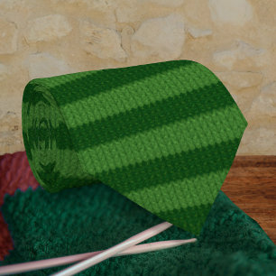 Gravata Efeito Verde Do Knit Xmas - Estirpe De Dois Tonela