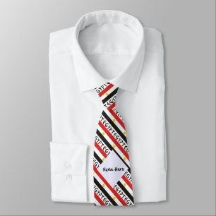 Gravata Egito Bandeira Egípcia Nome Personalizado Em Azule