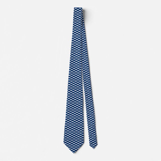 Gravata El Salvador Flag Hearts Tie (Frente)
