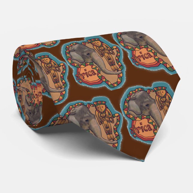Gravata Elefant Africa Neck Tie (Rolled)
