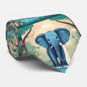 Gravata Elefante Balear Azul,