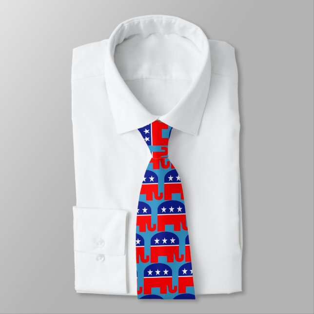 Gravata elefante republicano (Amarrado)