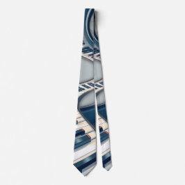 Gravata Elegance in piano keys and blossoms.