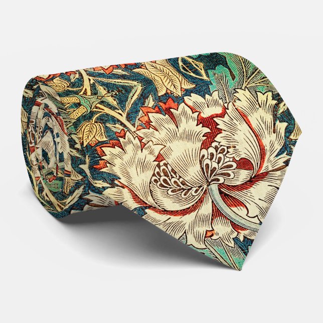 Gravata Elegância do eterno: Padrão de "Honeysuckle" (Rolled)